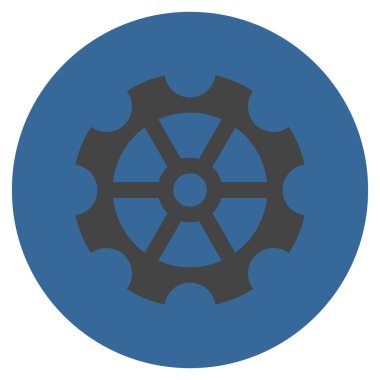 Vites düz yuvarlak vektör simgesi