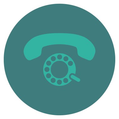 Vektör simge darbeli aramayı düz yuvarlak