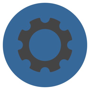 Vites düz yuvarlak vektör simgesi