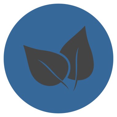 Flora Bitki düz yuvarlak vektör simgesi