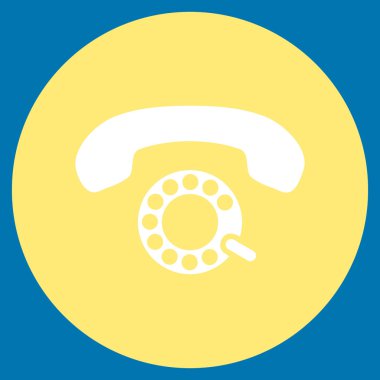 Vektör simge darbeli aramayı düz yuvarlak