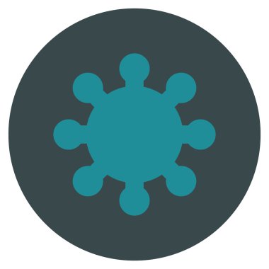 Vites düz yuvarlak vektör simgesi