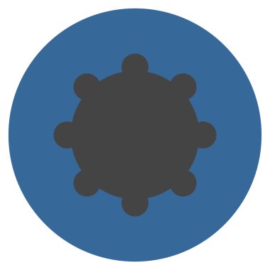 Vites düz yuvarlak vektör simgesi