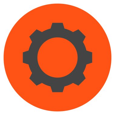 Vites düz yuvarlak vektör simgesi