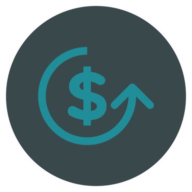 Ters ibraz düz yuvarlak vektör simgesi