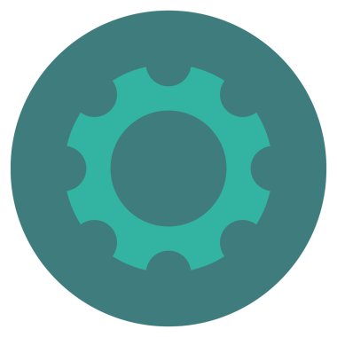 Vites düz yuvarlak vektör simgesi