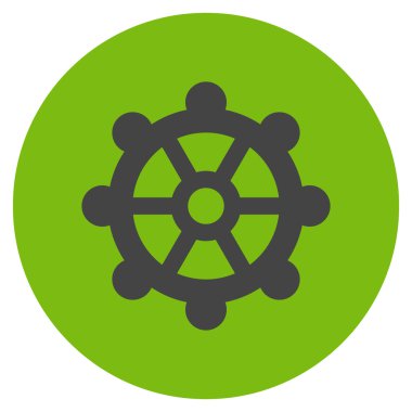 Vites düz yuvarlak vektör simgesi