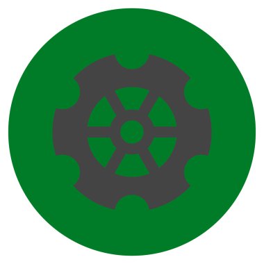 Vites düz yuvarlak vektör simgesi