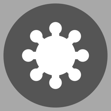 Vites düz yuvarlak vektör simgesi