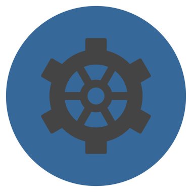 Vites düz yuvarlak vektör simgesi