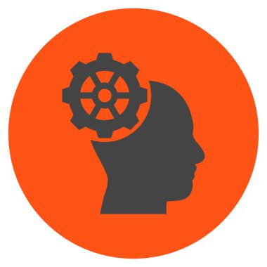 Vektör simge yuvarlak düz kafa dişli