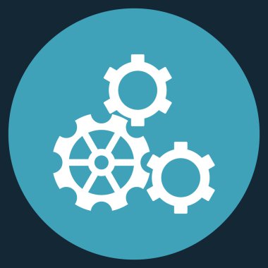 Vites düz yuvarlak vektör simgesi