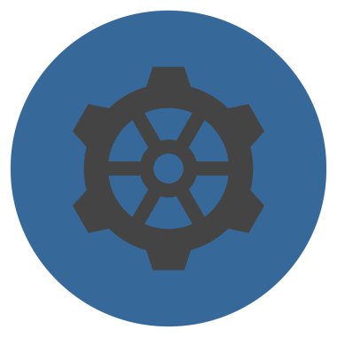 Vites düz yuvarlak vektör simgesi