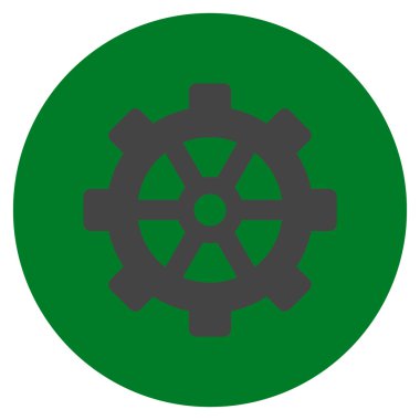 Vites düz yuvarlak vektör simgesi