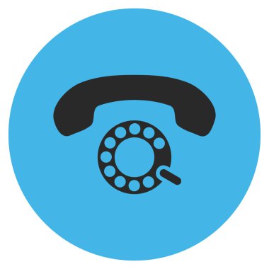 Vektör simge darbeli aramayı düz yuvarlak