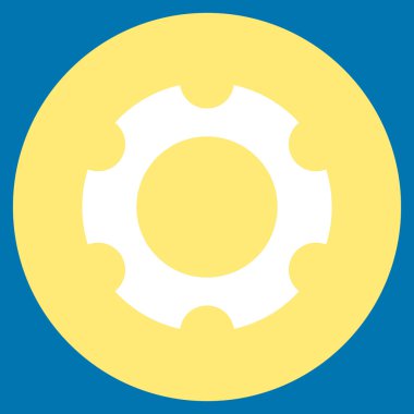 Vites düz yuvarlak vektör simgesi