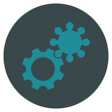 Vites düz yuvarlak vektör simgesi