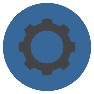 Vites düz yuvarlak vektör simgesi