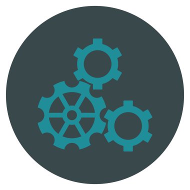 Vites düz yuvarlak vektör simgesi