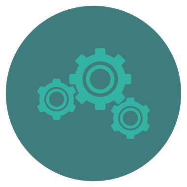 Vites düz yuvarlak vektör simgesi