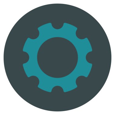 Vites düz yuvarlak vektör simgesi