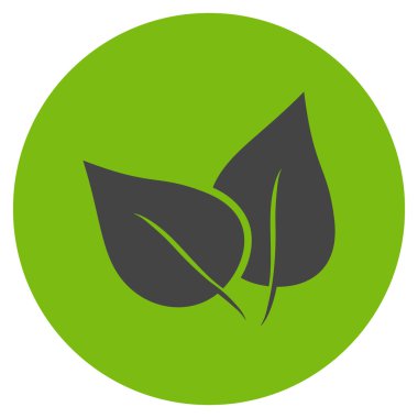 Flora Bitki düz yuvarlak vektör simgesi