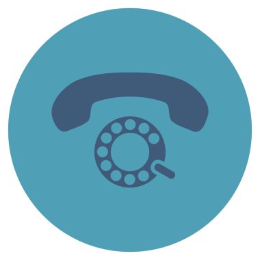 Vektör simge darbeli aramayı düz yuvarlak