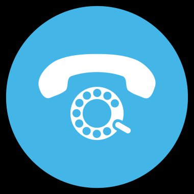 Vektör simge darbeli aramayı düz yuvarlak