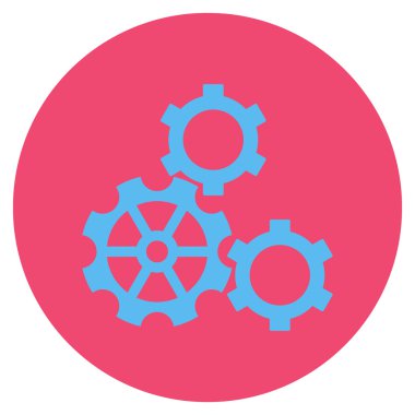 Vites düz yuvarlak vektör simgesi