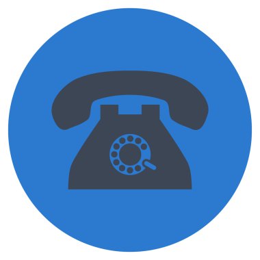 Nabız telefon vektör simge düz yuvarlak