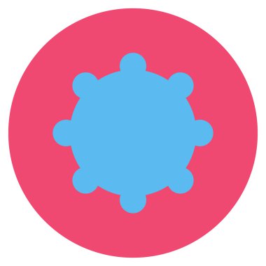 Vites düz yuvarlak vektör simgesi