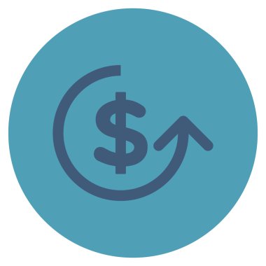 Ters ibraz düz yuvarlak vektör simgesi