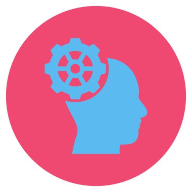 Vektör simge yuvarlak düz kafa dişli