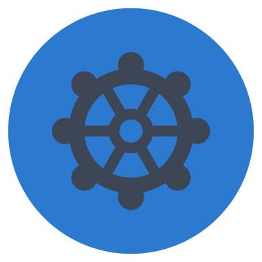 Vites düz yuvarlak vektör simgesi