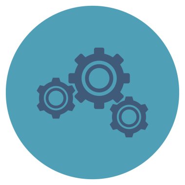 Vites düz yuvarlak vektör simgesi