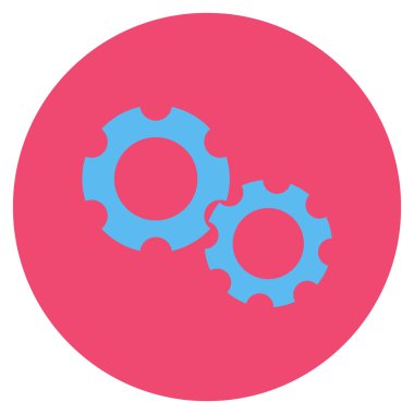 Vites düz yuvarlak vektör simgesi