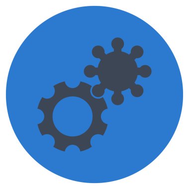 Vites düz yuvarlak vektör simgesi