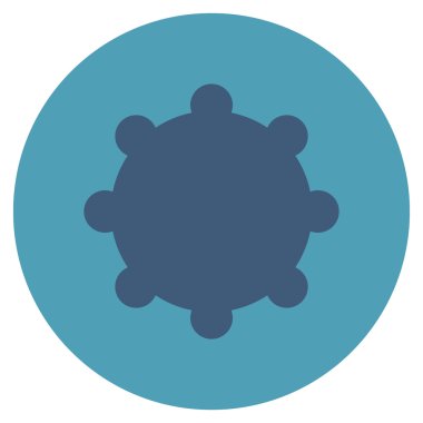 Vites düz yuvarlak vektör simgesi