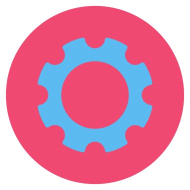 Vites düz yuvarlak vektör simgesi