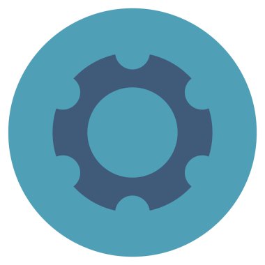 Vites düz yuvarlak vektör simgesi