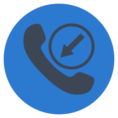 Vektör simge yuvarlak düz gelen arama