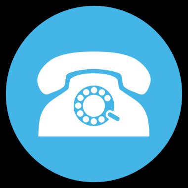 Nabız telefon vektör simge düz yuvarlak