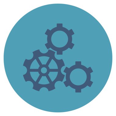 Vites düz yuvarlak vektör simgesi