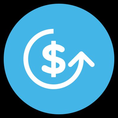 Ters ibraz düz yuvarlak vektör simgesi