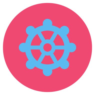 Vites düz yuvarlak vektör simgesi