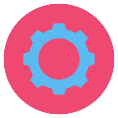 Vites düz yuvarlak vektör simgesi