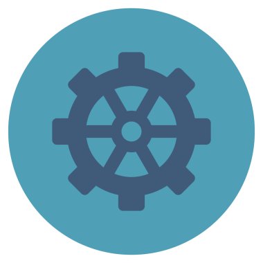 Vites düz yuvarlak vektör simgesi