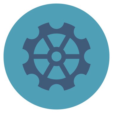 Vites düz yuvarlak vektör simgesi