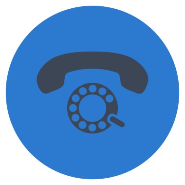 Vektör simge darbeli aramayı düz yuvarlak