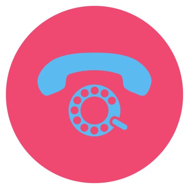 Vektör simge darbeli aramayı düz yuvarlak